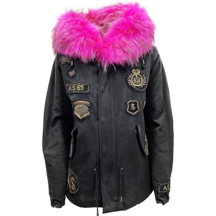 As65 Canvas Versierde Parka Jas