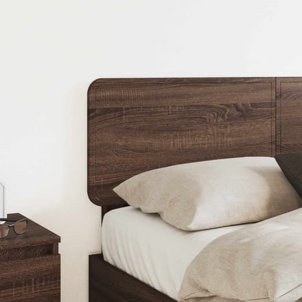 vidaXL Hoofdbord Bruin Eiken Bewerkt hout