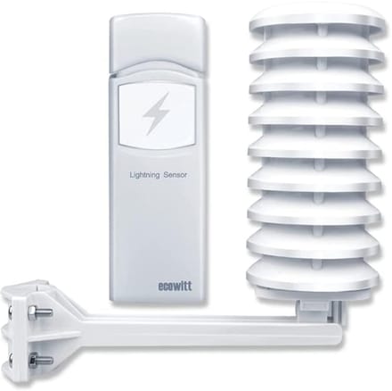 Bliksem Sensor - Storm Melder - Weer Monitoren - Detectie tot 40km - 13x8x20 cm - Wit