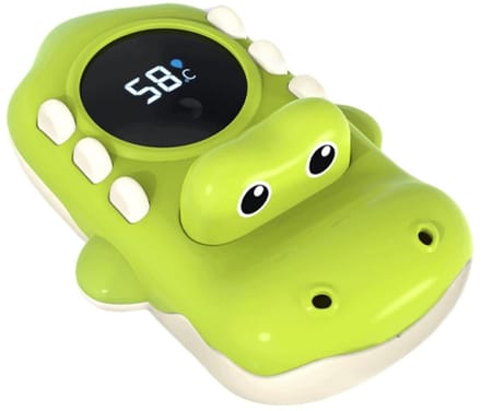 Badthermometer Krokodil - Water thermometer - Veilig Baden - Drijvend met display - 12.7 cm - Uniek