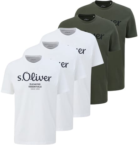 s.Oliver Heren t-shirt 5 pack Basic