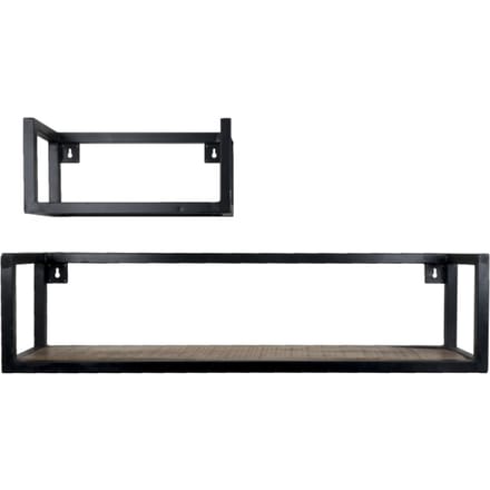 Home67 Wandplank vintage set van 2 klein