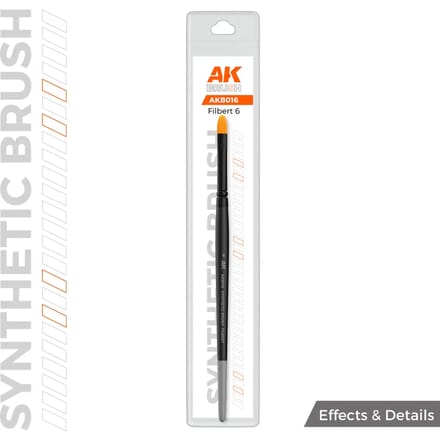 AK Interactieve synthetische ronde borstel maat 6