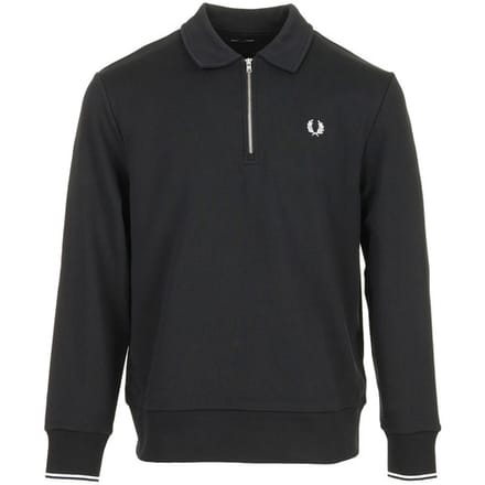 Sweaters Fred Perry Half Zip Collared Sweatshirt