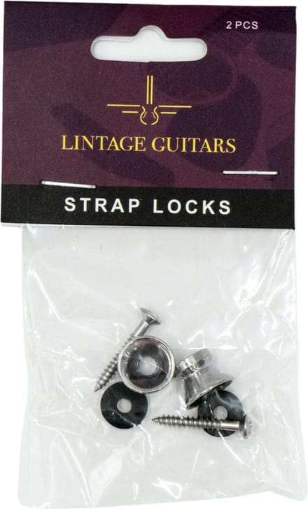 2 Stuks - Straplock voor Gitaar - Ukelele - Bas - Ukulele - Straplock met schroef en beschermring - Gitaar Basaccessoires - Accessoires
