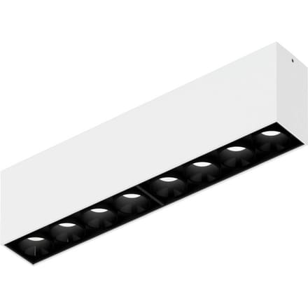Wever & Ducré Lighting WEVER & DUCRÉ LED plafondlamp Linoo 8.0, zwart/wit metaal