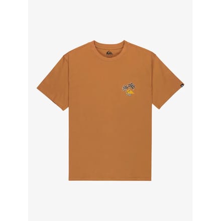 Quiksilver Evo Learning From Nature T-shirt Met Korte Mouwen Bruin L Man