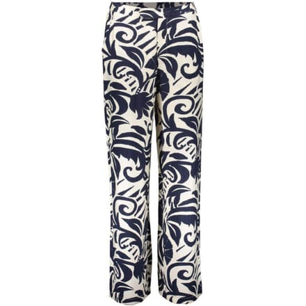 Geisha Pants Naive Flower Navy/off-white Größe: L | Ausgestellte Hosen Outlet | Damen | Blau