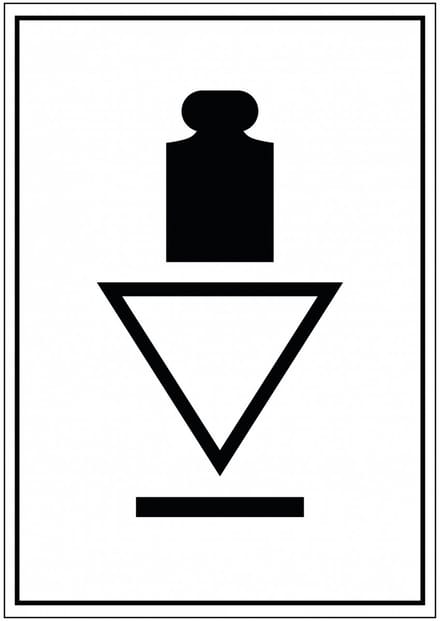 Topzwaar sticker, zwart wit 148 x 210 mm