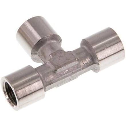 G 1/8'' RVS T-stuk 150 Bar - FL3T-F-SL-018G