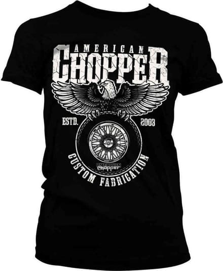 American Chopper Dames Tshirt -S- Custom Fabrication Zwart