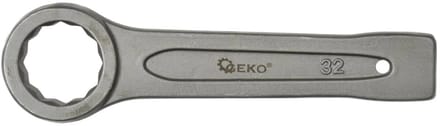 GEKO Ring Slogging Steeksleutel - 32mm - Heavy Duty - Chroom-Vanadium Staal