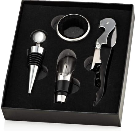 XYZ Goods - Luxe Kurkentrekker Set - Wijnopener - RVS - Zilver