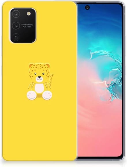 Samsung Galaxy S10 Lite Telefoonhoesje met Naam Baby Leopard