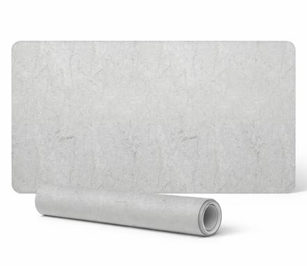 Moderne bureaumat met subtiele marmerstructuur, 90x45 cm