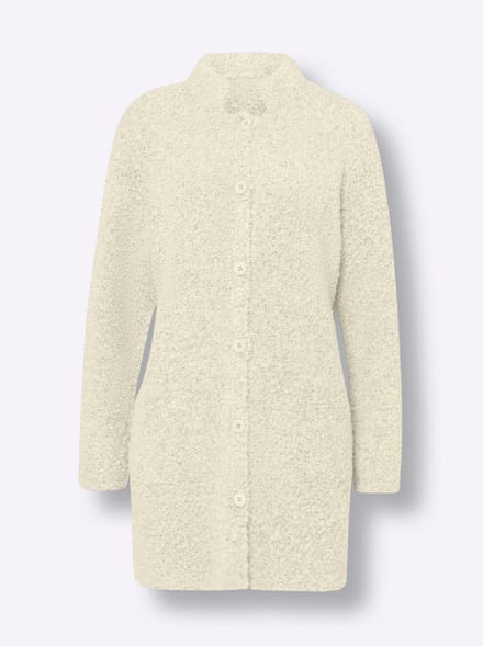 Lang gebreid vest