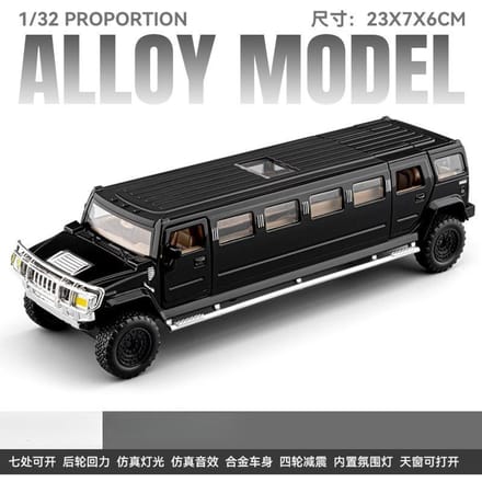 1:32 Legering Verlengde Limousine Auto Model Metaal Diecasts Voertuigen Met Geluid Licht Pull Back Auto Collectie Speelgoed Kinderen Cadeaus