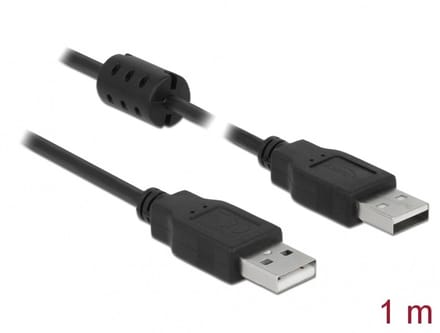 Delock Cable USB 2.0 Type-A male > USB 2.0 Type-A male 1.0 m black