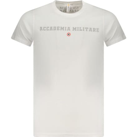 Accademia Militaire Witte Katoenen Heren T-Shirt