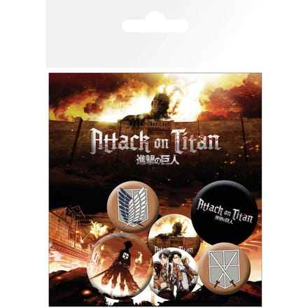 Attack on Titan Characters Badge Pack