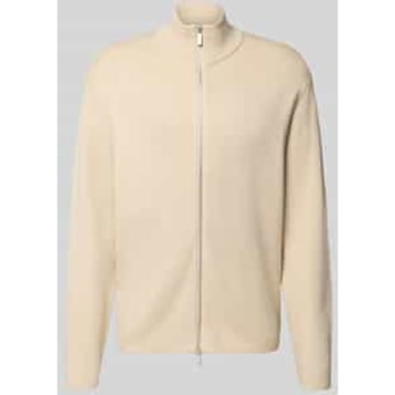 Relaxed fit gebreid jack van viscosemix model 'TELLER'