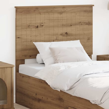 vidaXL Hoofdbord Artisan Eiken Bewerkt hout