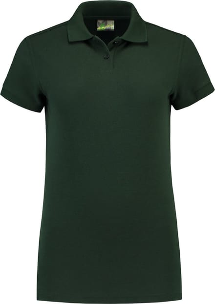 Lemon & Soda polo voor dames in de maat M in de kleur forest green.