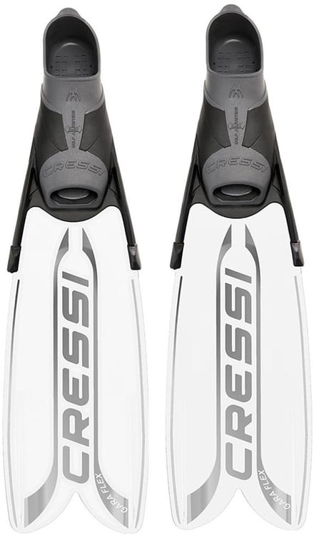 Cressi Gara Turbo Flex Freedivingvinnen Wit EU 46-47