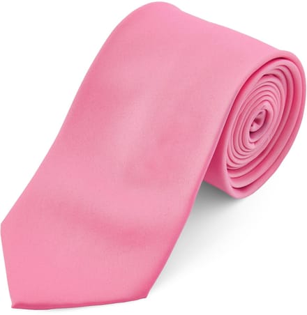 Basic Stropdas in Schreeuwend Roze van 8 cm