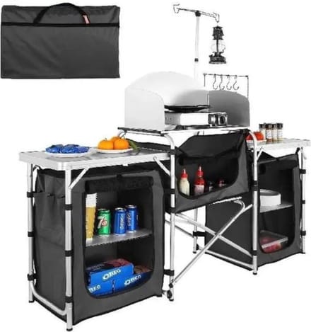 Happyment Campingkast - Keukenkastje - Tuinkast - Voor buiten - Camping buiten