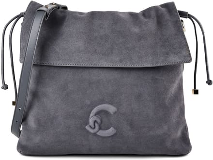 Coccinelle Lidia Suede Bim - Schoudertas 34 cm (stove/stove)