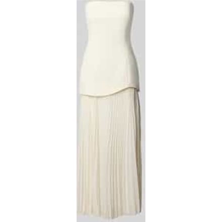 midi-jurk in plissé-look met viscose