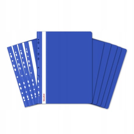 Biurfol PP A4 Hardcase Mapjes Blauw - 10 Stuks