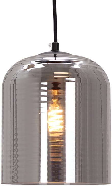 Olucia - CAIA - Hanglamp - Grijs / Zwart - 6L - Vorm: Rechthoek