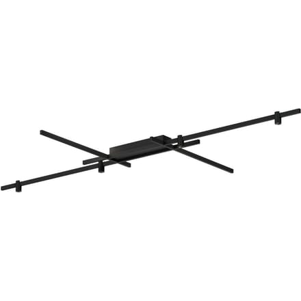 Wever & Ducré Lighting WEVER & DUCRÉ LED plafondlamp Trace Grid 2.0 zwart 927