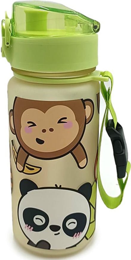 Dieren Pop Top 350ml Breukbestendige Kinder Drinkfles drinkbeker panda aap