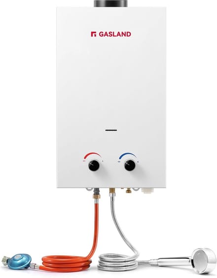 Draagbare Mini Doorstroomboiler 10 Liter LPG voor Camping en Camper
