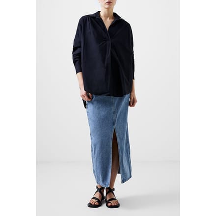 French Connection Broderie Mix L/s Popover Black Taglia: 8 | Magliette intime Outlet | Donna | Nero