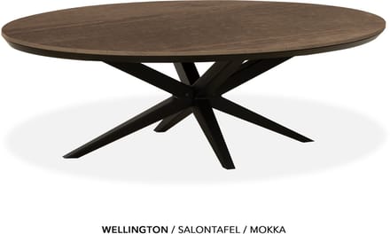 Maxfurn - Ovale salontafel | Zeer krasvast met verjongde rand| Kleur: Mokka
