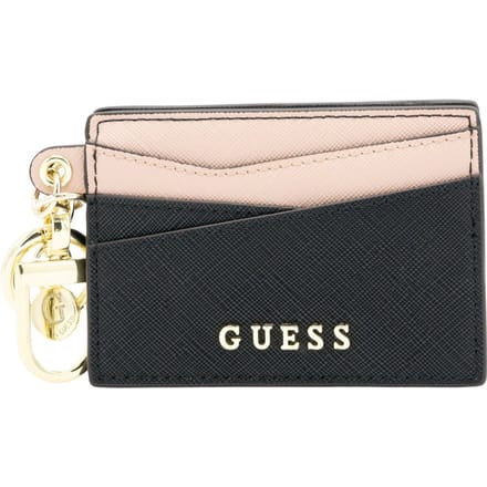 Guess Card Case Mirror Key Chain Dames Creditcardhouders - Zwart