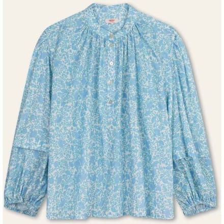 Oilily Bean Blouse- maat42 Brunnera Blauw