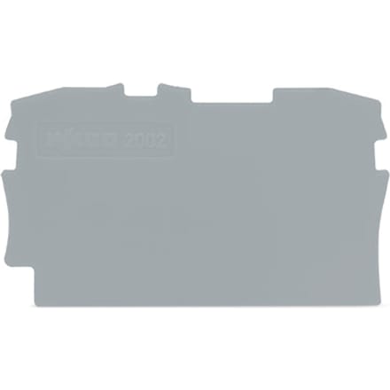 Wago TopJob S Eind En Tussenplaat Grijs - 2002-1291 [20 Stuks]