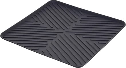 5Five Afwas afdruipmat/droogmat keuken - anti-slip- rubber - grijs - 30 x 30 cm - opvouwbaar