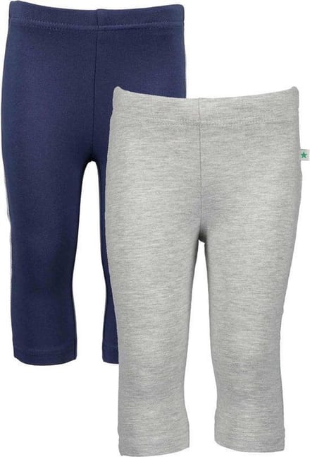 Blue Seven 2 PACK Bio Basic CAPRI  legging Lichtgrijs en Blauw - Maat 104
