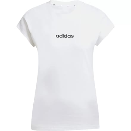 Adidas Sportswear Essentials Linear Katoenen T-Shirt - Dames - Wit