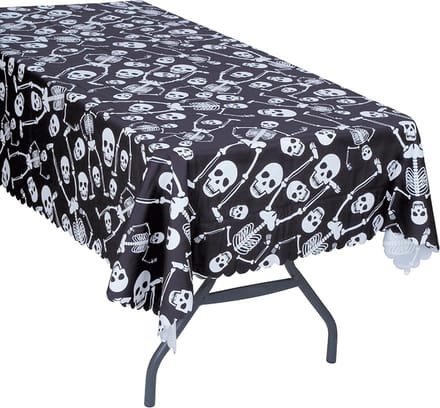 Fiestas Guirca - Tafelkleed Skelet (177 x 134 cm)