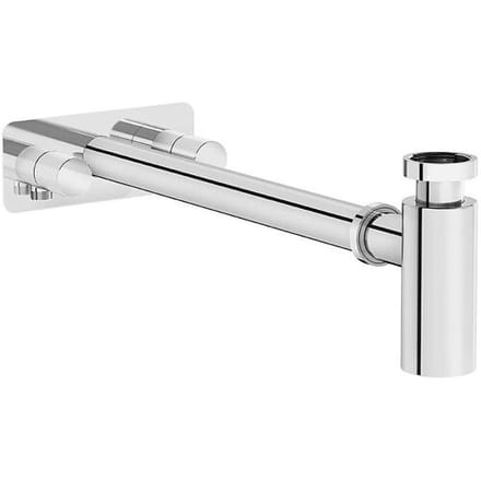 VitrA outlet pipe/rosette symmetrical design siphon set with angle valves A45159