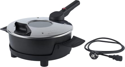 Multifunctionele Pan met Glazen Deksel en Antiaanbaklaag - 4L, 580W
