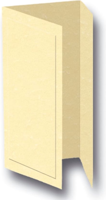 3-Luik Kaart Perkament Champagne - 50 vel