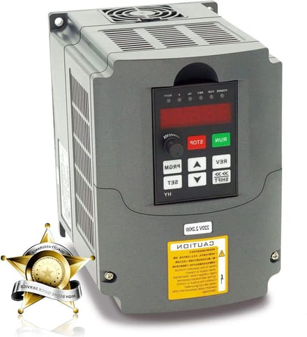 Frequentieomvormer - Motorregelaar VFD - Snelheid Regelen - Constant Variabel Koppel - 2.2 kW - Grijs